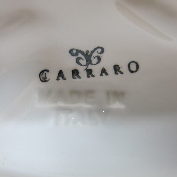 Vintage Carraro Made in Italy Celery Trinket Dish Dragonfly Oblong Yellow Green - Picture 8 of 12